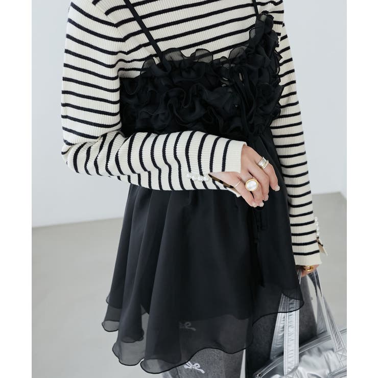 ブラックベース | ミルフィーユキラキラビスチェ | MAJESTIC LEGON