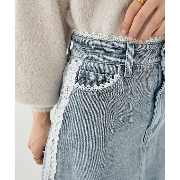 レースラインミニスカート | MAJESTIC LEGON  | 詳細画像10 