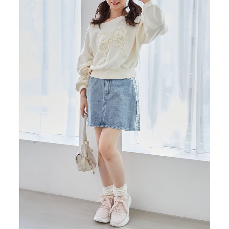 レースラインミニスカート | MAJESTIC LEGON  | 詳細画像5 