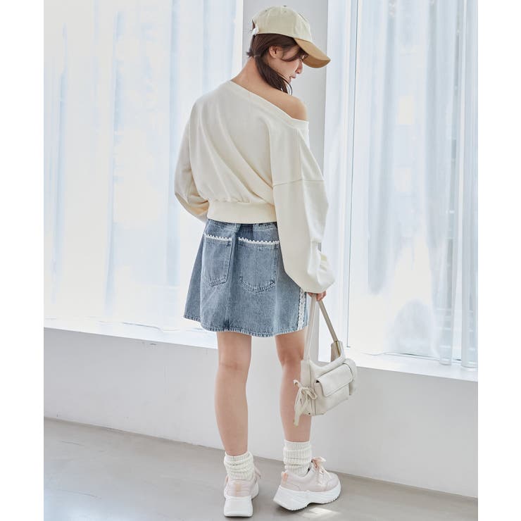 レースラインミニスカート | MAJESTIC LEGON  | 詳細画像6 