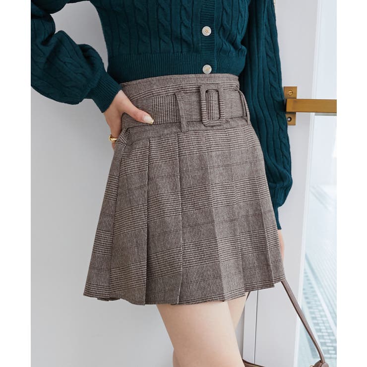 ベルトセットプリーツミニスカパン | MAJESTIC LEGON  | 詳細画像13 