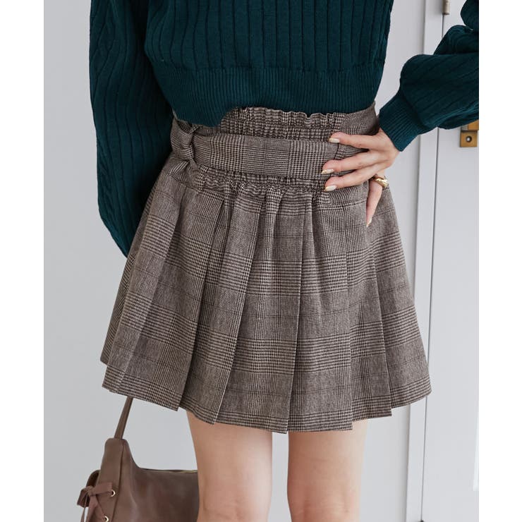 ベルトセットプリーツミニスカパン | MAJESTIC LEGON  | 詳細画像14 