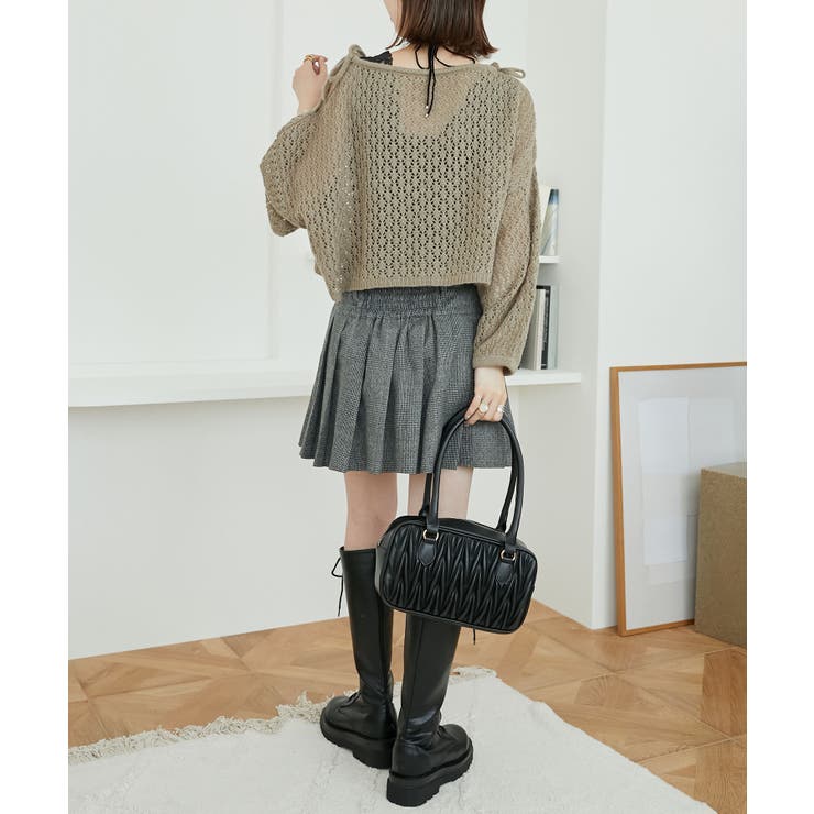 ベルトセットプリーツミニスカパン | MAJESTIC LEGON  | 詳細画像18 