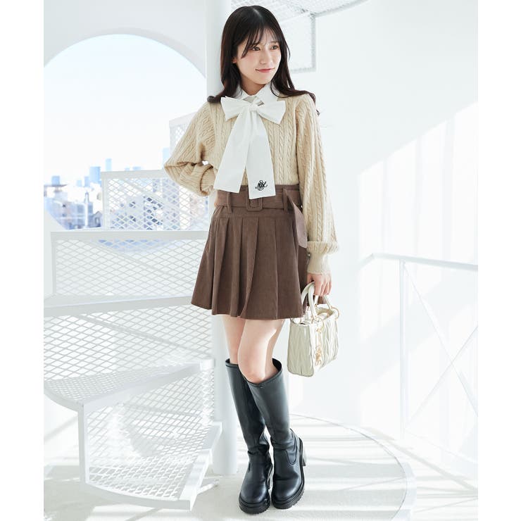 ベルトセットプリーツミニスカパン | MAJESTIC LEGON  | 詳細画像2 