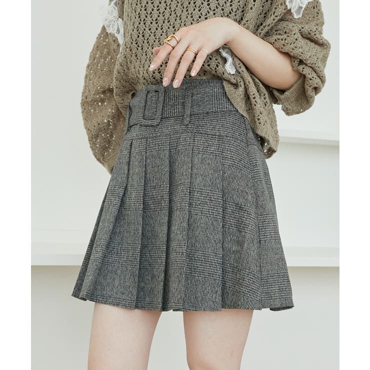 ベルトセットプリーツミニスカパン | MAJESTIC LEGON  | 詳細画像20 