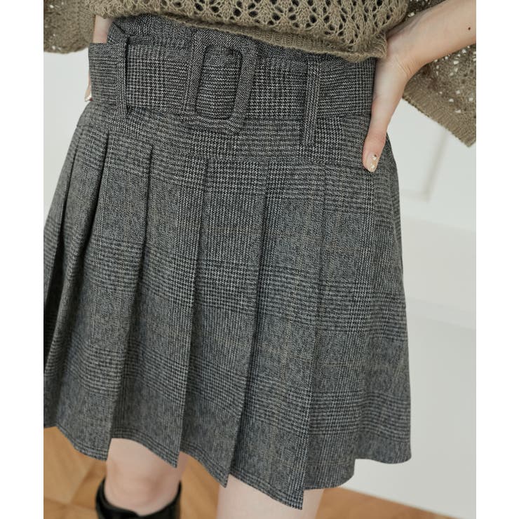 ベルトセットプリーツミニスカパン | MAJESTIC LEGON  | 詳細画像22 