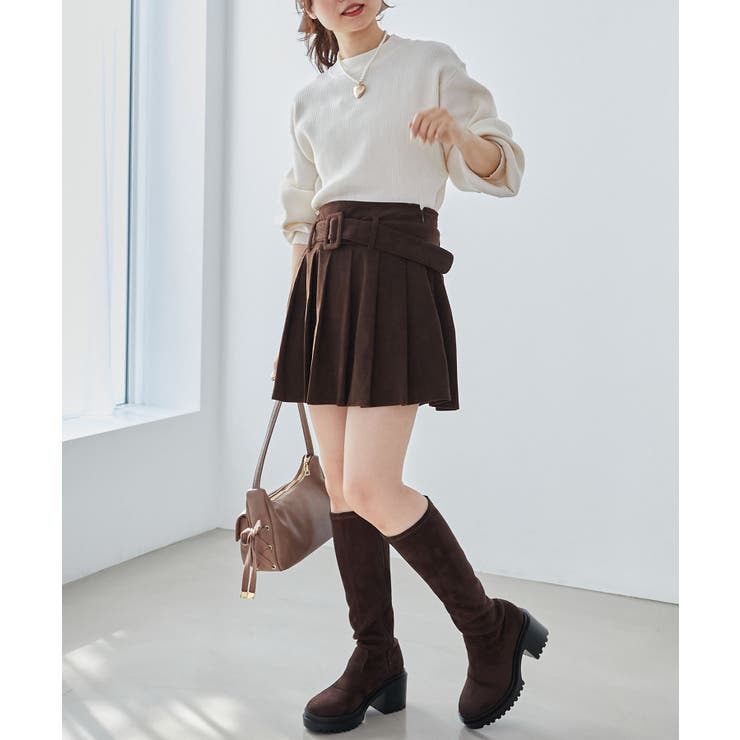 ベルトセットプリーツミニスカパン | MAJESTIC LEGON  | 詳細画像24 