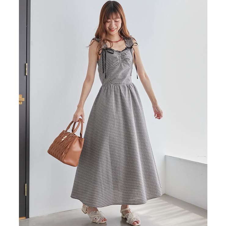 2wayリボンチェックワンピース[品番：CTYW0004300]｜MAJESTIC LEGON