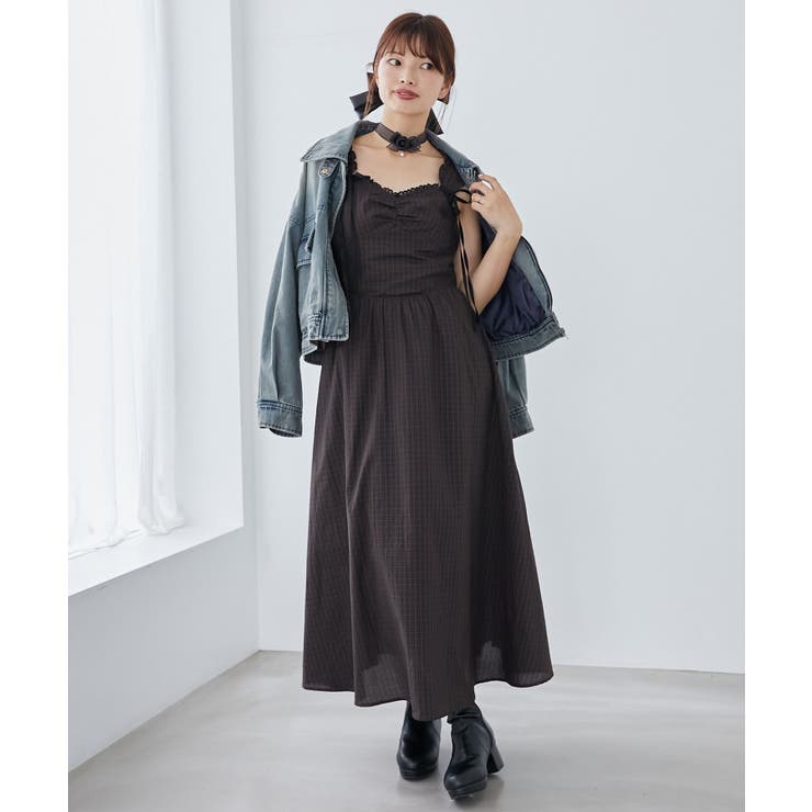 2wayリボンチェックワンピース[品番：CTYW0004300]｜MAJESTIC LEGON