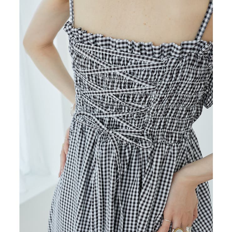 フリルショルダーレースアップワンピ | MAJESTIC LEGON  | 詳細画像10 