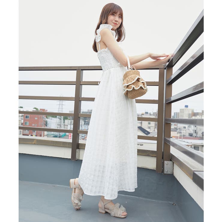 フリルショルダーレースアップワンピ | MAJESTIC LEGON  | 詳細画像12 