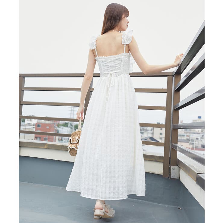 フリルショルダーレースアップワンピ | MAJESTIC LEGON  | 詳細画像13 