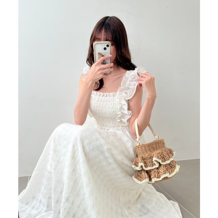 フリルショルダーレースアップワンピ | MAJESTIC LEGON  | 詳細画像18 