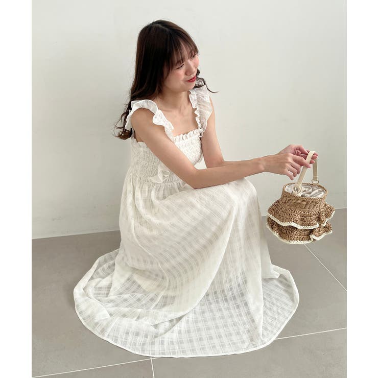 フリルショルダーレースアップワンピ | MAJESTIC LEGON  | 詳細画像19 