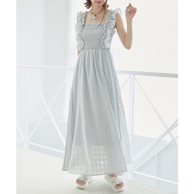 フリルショルダーレースアップワンピ | MAJESTIC LEGON  | 詳細画像22 