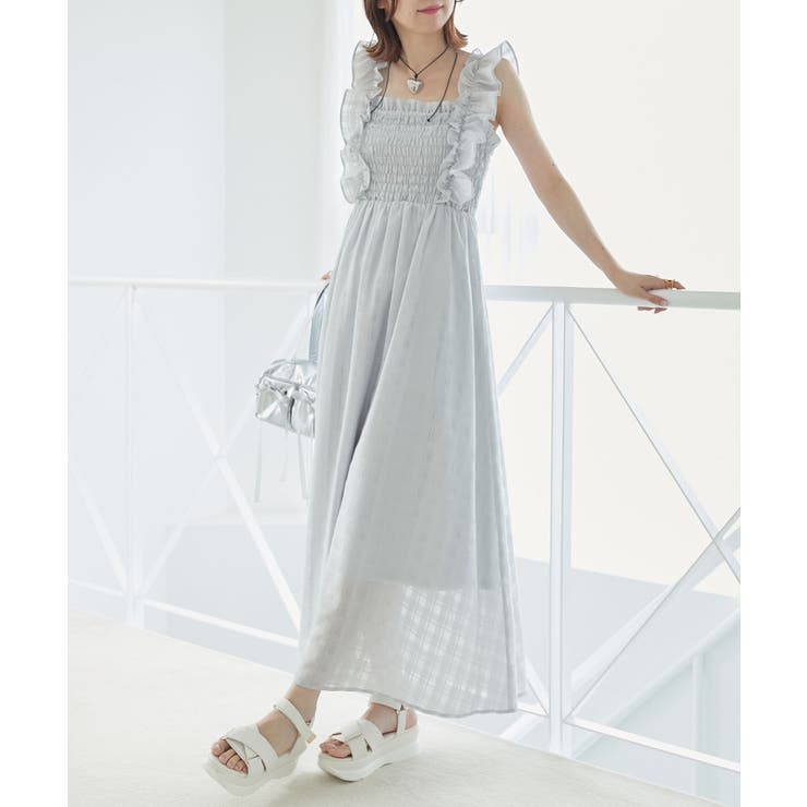 フリルショルダーレースアップワンピ | MAJESTIC LEGON  | 詳細画像23 