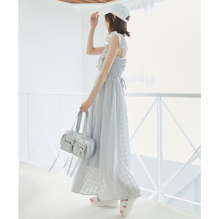 フリルショルダーレースアップワンピ | MAJESTIC LEGON  | 詳細画像25 