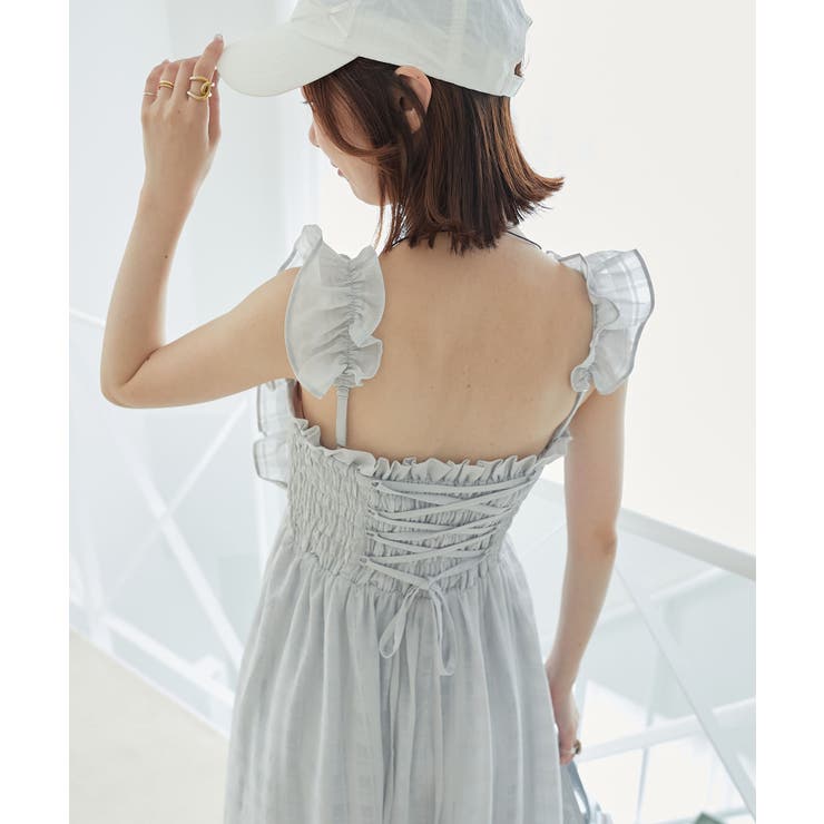 フリルショルダーレースアップワンピ | MAJESTIC LEGON  | 詳細画像29 