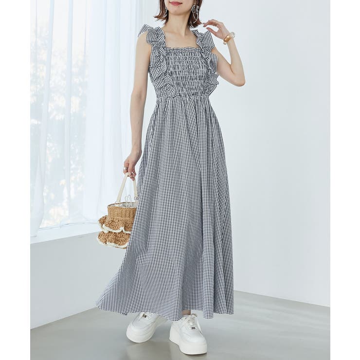 フリルショルダーレースアップワンピ | MAJESTIC LEGON  | 詳細画像3 