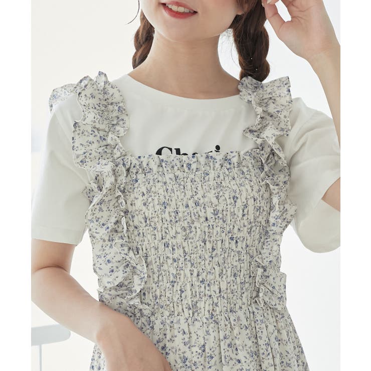 フリルショルダーレースアップワンピ | MAJESTIC LEGON  | 詳細画像36 