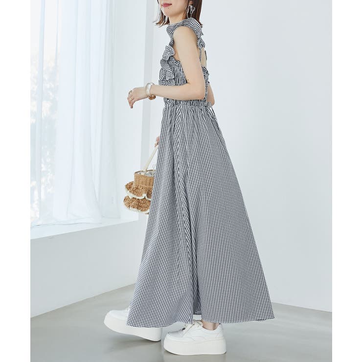 フリルショルダーレースアップワンピ | MAJESTIC LEGON  | 詳細画像4 