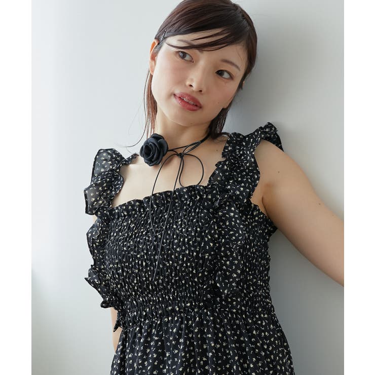 フリルショルダーレースアップワンピ | MAJESTIC LEGON  | 詳細画像48 