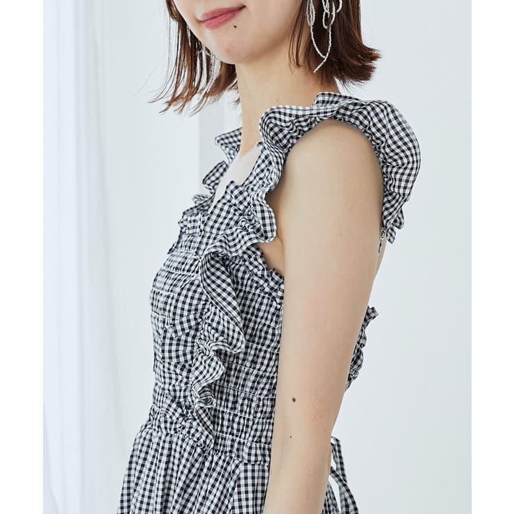 フリルショルダーレースアップワンピ | MAJESTIC LEGON  | 詳細画像7 