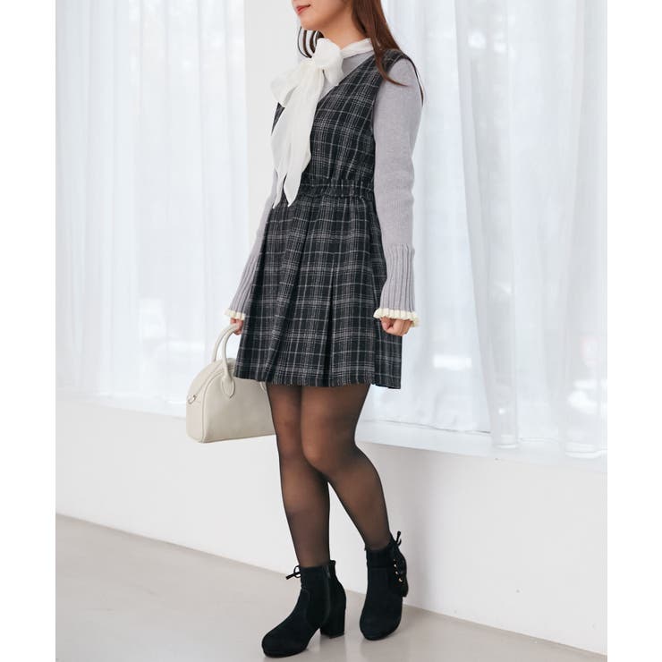 nana snidel プリーツミニジャンスカ チェック チェックプリーツミニジャンスカ[品番：CTYW0004455]｜MAJESTIC LEGON