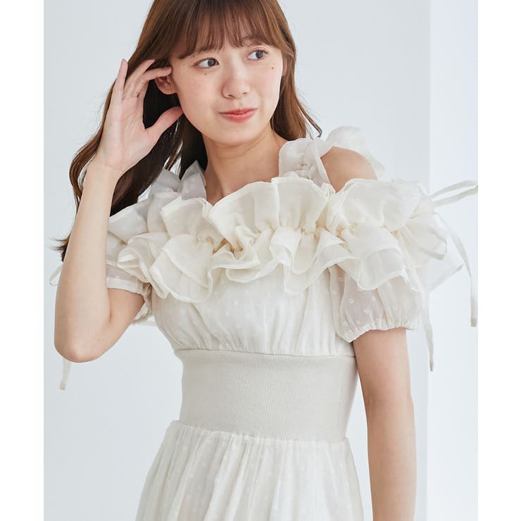 ミルフィーユフリルコルセットワンピ | MAJESTIC LEGON  | 詳細画像14 