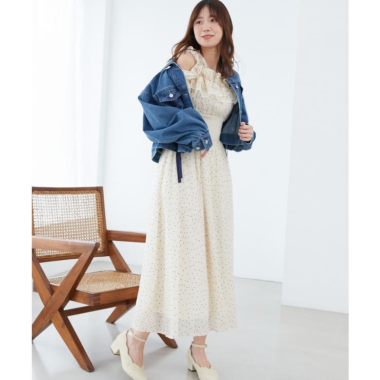 ミルフィーユフリルコルセットワンピ[品番：CTYW0004121]｜MAJESTIC