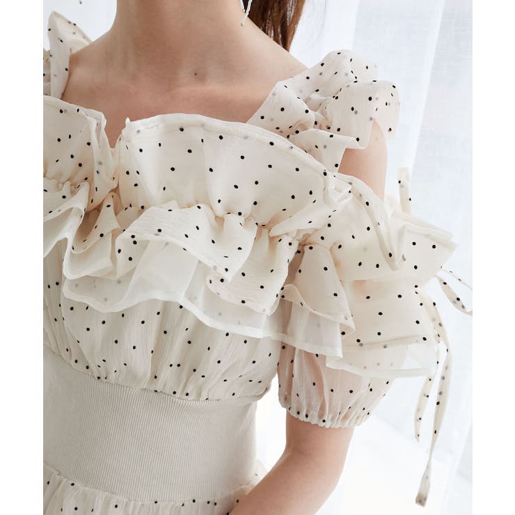 ミルフィーユ　100 本番用ワンピース セール】 ミルフィーユフリルコルセットワンピ （ロング・マキシ丈