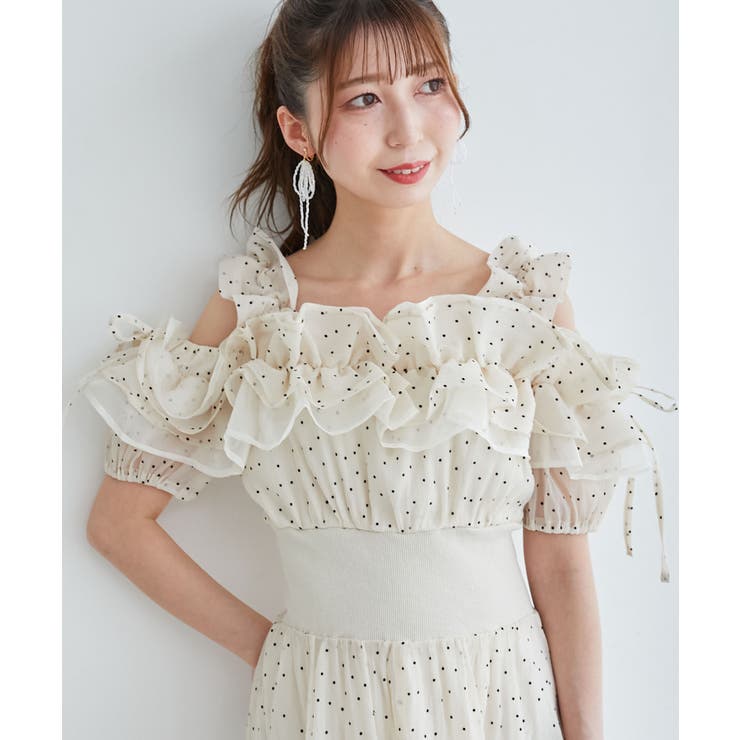 ミルフィーユフリルコルセットワンピ | MAJESTIC LEGON  | 詳細画像35 