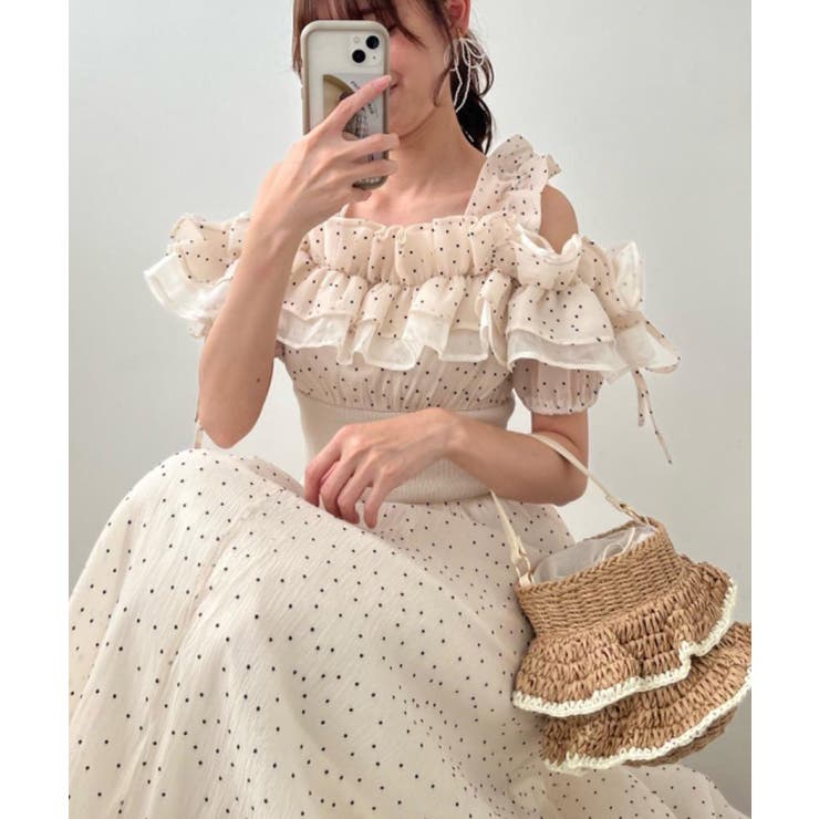 ミルフィーユフリルコルセットワンピ | MAJESTIC LEGON  | 詳細画像38 