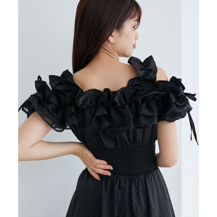 ミルフィーユフリルコルセットワンピ | MAJESTIC LEGON  | 詳細画像48 