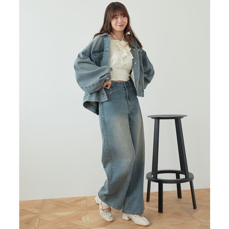 オーバーサイズデニムジャケット | MAJESTIC LEGON  | 詳細画像16 