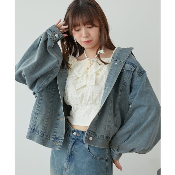 オーバーサイズデニムジャケット | MAJESTIC LEGON  | 詳細画像20 