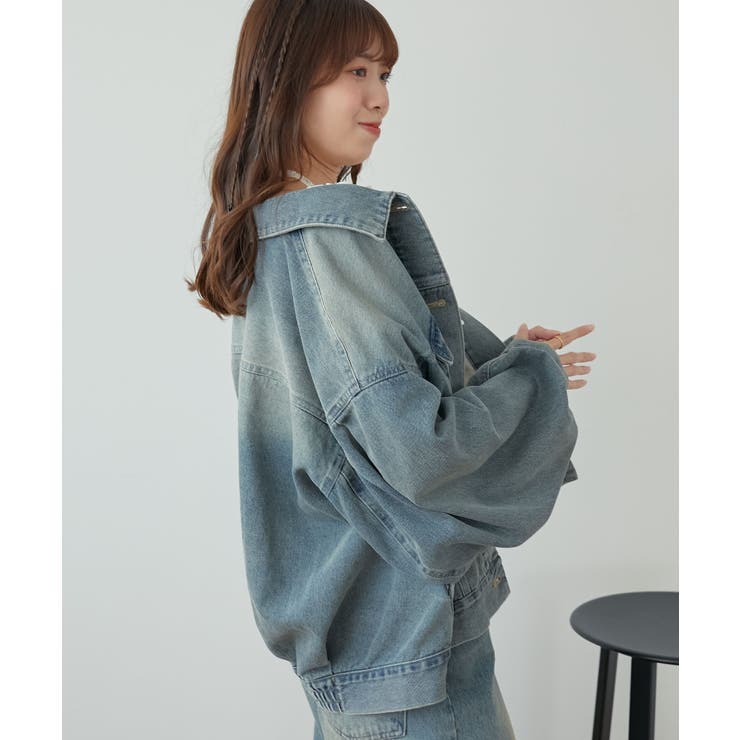 オーバーサイズデニムジャケット | MAJESTIC LEGON  | 詳細画像22 