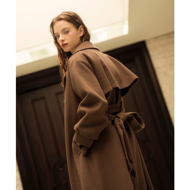ブラウン | バックデザインチェスターコート | MAJESTIC LEGON 