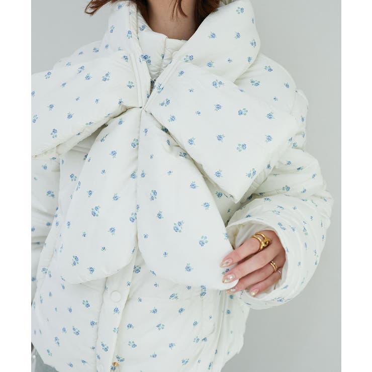 リボンマフラーセット中綿ブルゾン | MAJESTIC LEGON  | 詳細画像17 