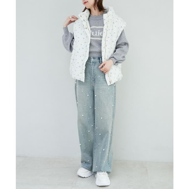 リボンマフラーセット中綿ブルゾン | MAJESTIC LEGON  | 詳細画像18 