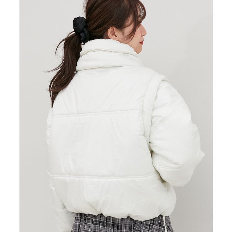 リボンマフラーセット中綿ブルゾン | MAJESTIC LEGON  | 詳細画像31 