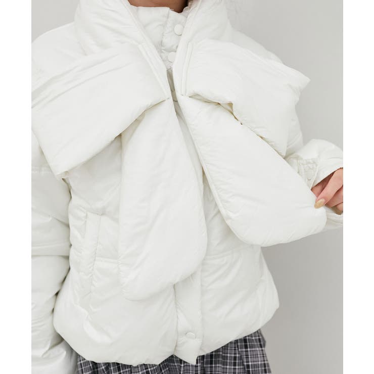 リボンマフラーセット中綿ブルゾン | MAJESTIC LEGON  | 詳細画像32 