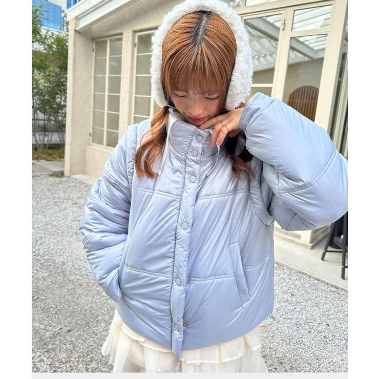 リボンマフラーセット中綿ブルゾン | MAJESTIC LEGON  | 詳細画像34 