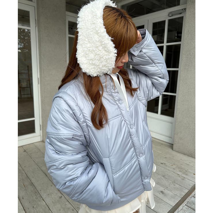 リボンマフラーセット中綿ブルゾン | MAJESTIC LEGON  | 詳細画像35 