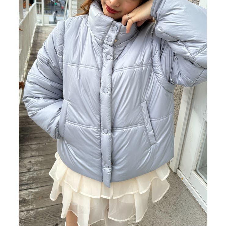 リボンマフラーセット中綿ブルゾン | MAJESTIC LEGON  | 詳細画像36 