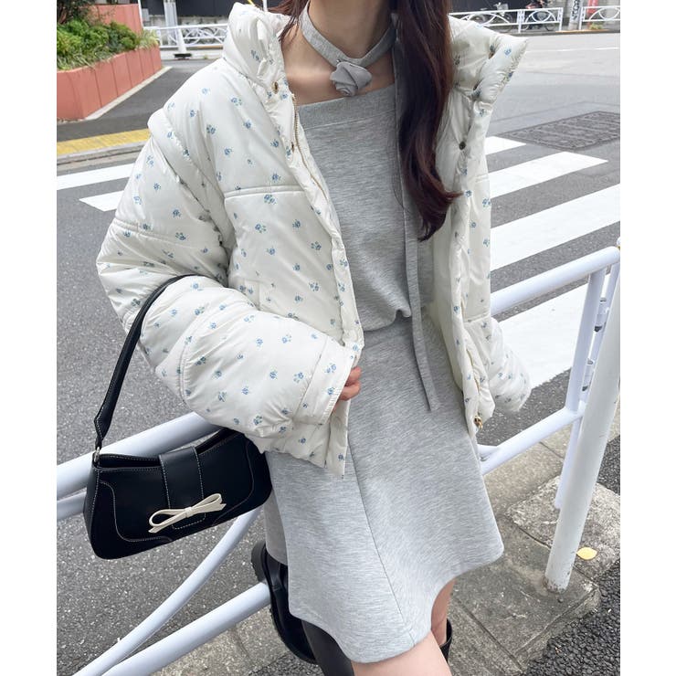 リボンマフラーセット中綿ブルゾン | MAJESTIC LEGON  | 詳細画像4 