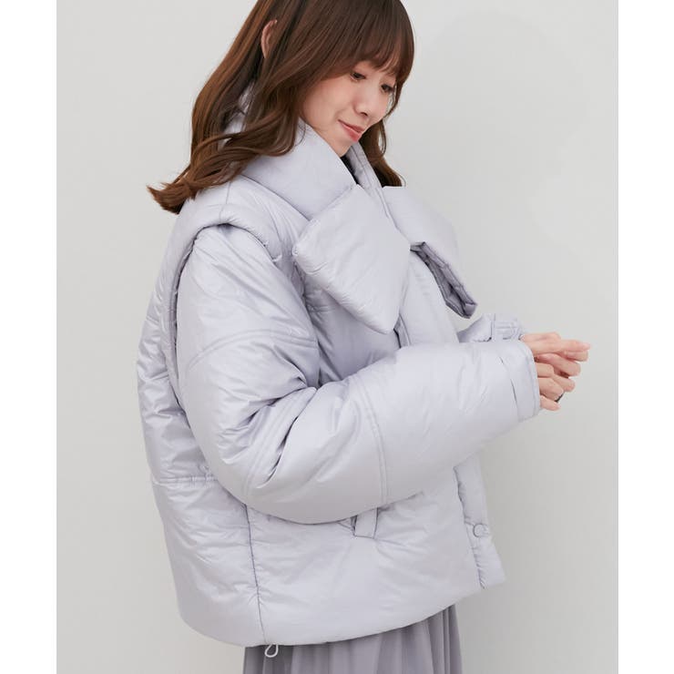 リボンマフラーセット中綿ブルゾン | MAJESTIC LEGON  | 詳細画像42 