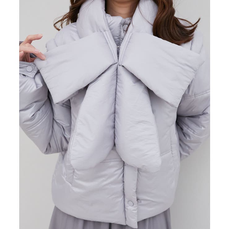 リボンマフラーセット中綿ブルゾン | MAJESTIC LEGON  | 詳細画像44 