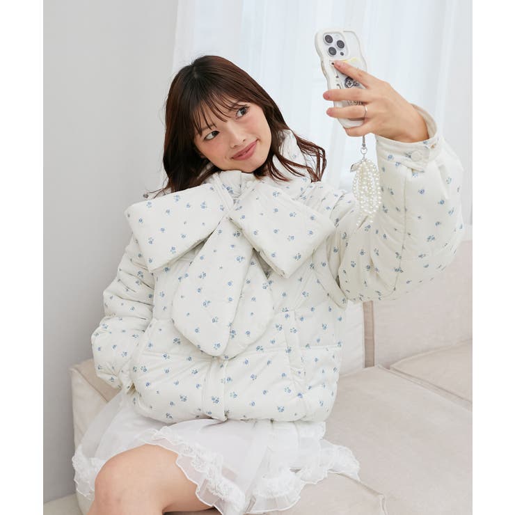 リボンマフラーセット中綿ブルゾン | MAJESTIC LEGON  | 詳細画像7 