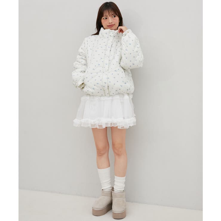 リボンマフラーセット中綿ブルゾン | MAJESTIC LEGON  | 詳細画像9 